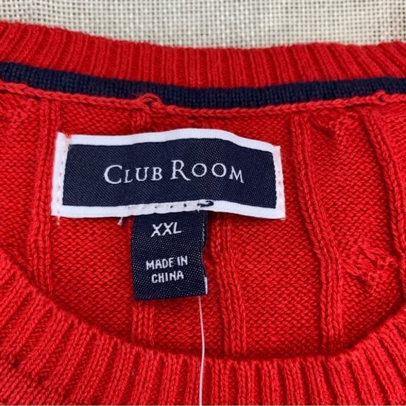 Club Room Mens Sweater Cable-Knit Cotton Sweater size XXL - Picture 10 of 10